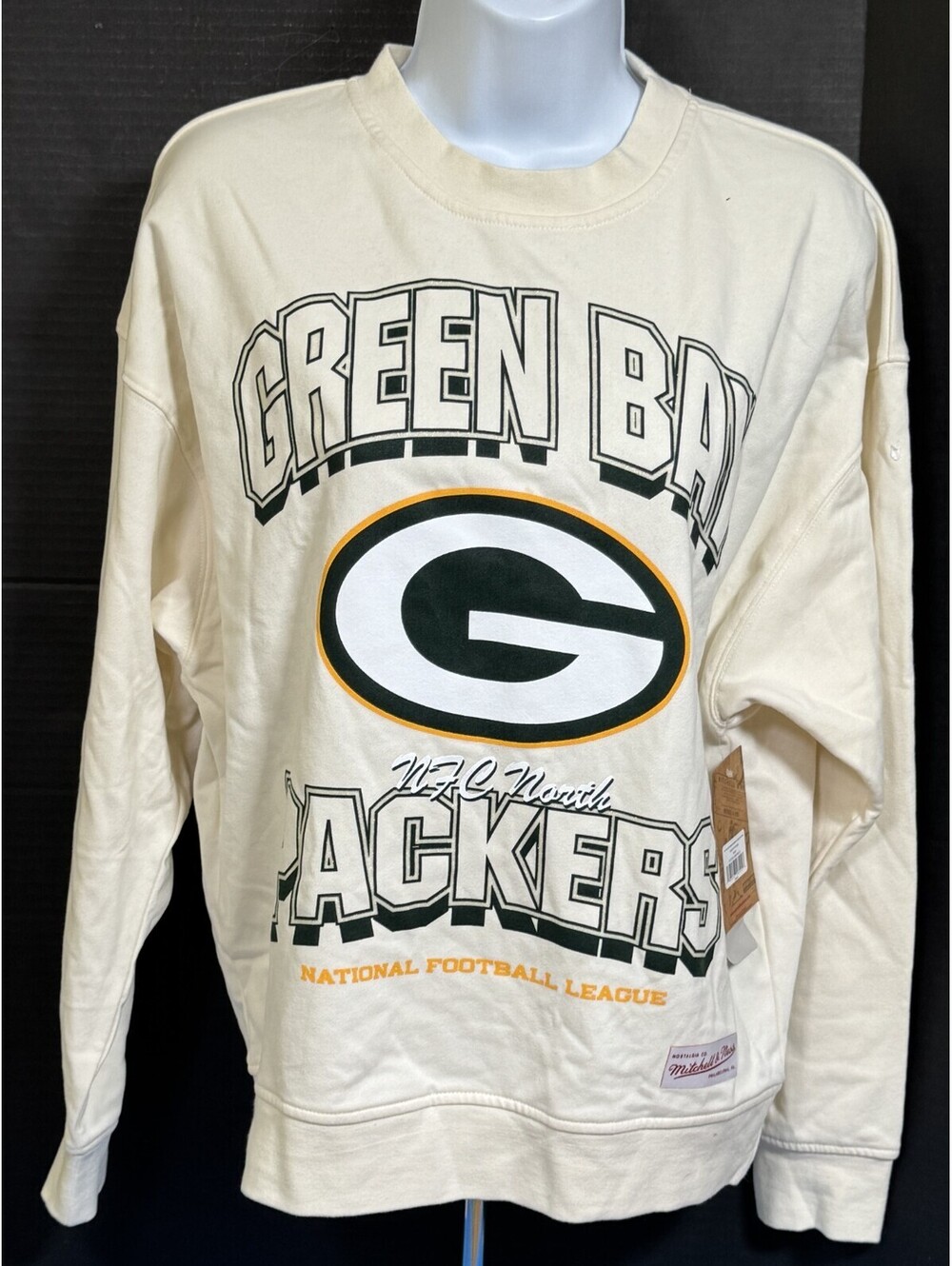 Mitchell & Ness Throwbacks Green Bay Packers Sweatshirt Women's S NEW NWT